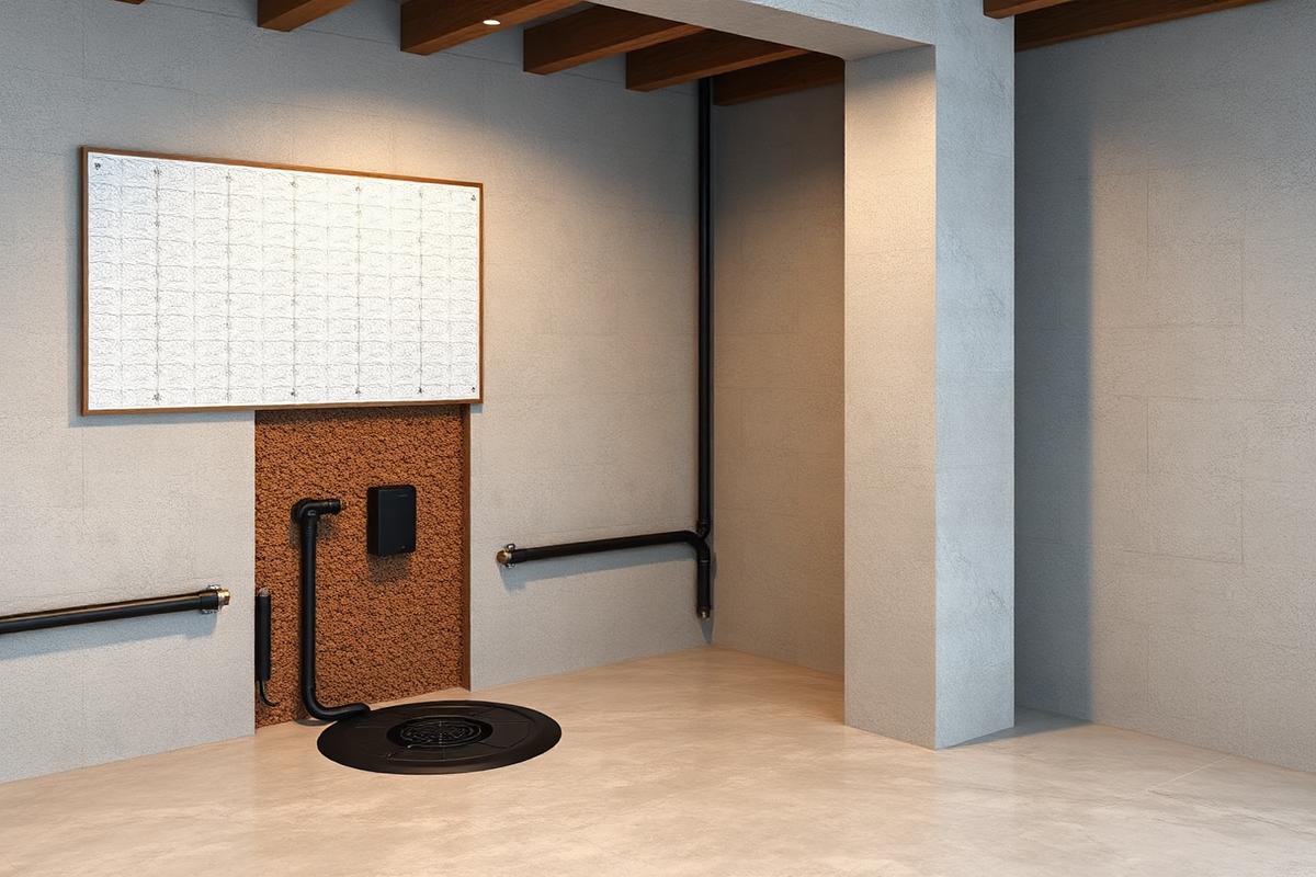 Interior drainage and sump system installed in an Augusta-area foundation